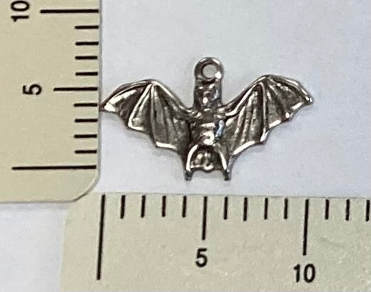 Antique Silver Bat Charm by By Jupiter