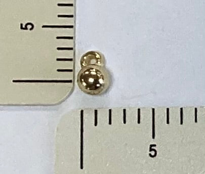 Gold Ball Charm by Homespun Elegance