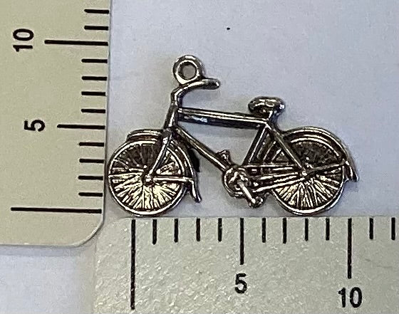 Antique Silver Bicycle Charm by By Jupiter
