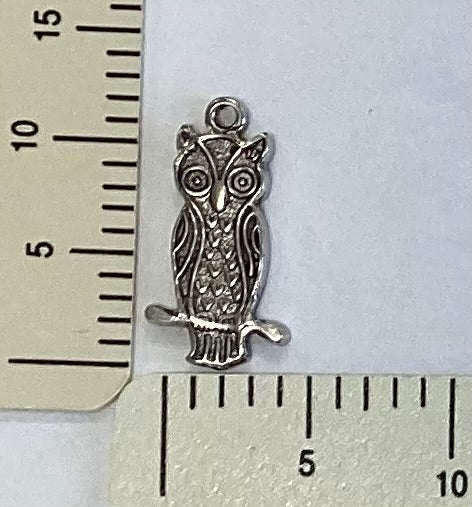 Antique Silver Owl Charm by By Jupiter