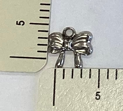 Small Antique Silver Bow Charm by By Jupiter