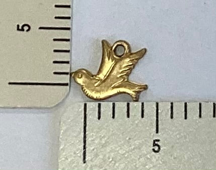 Brass Dove Charm by By Jupiter
