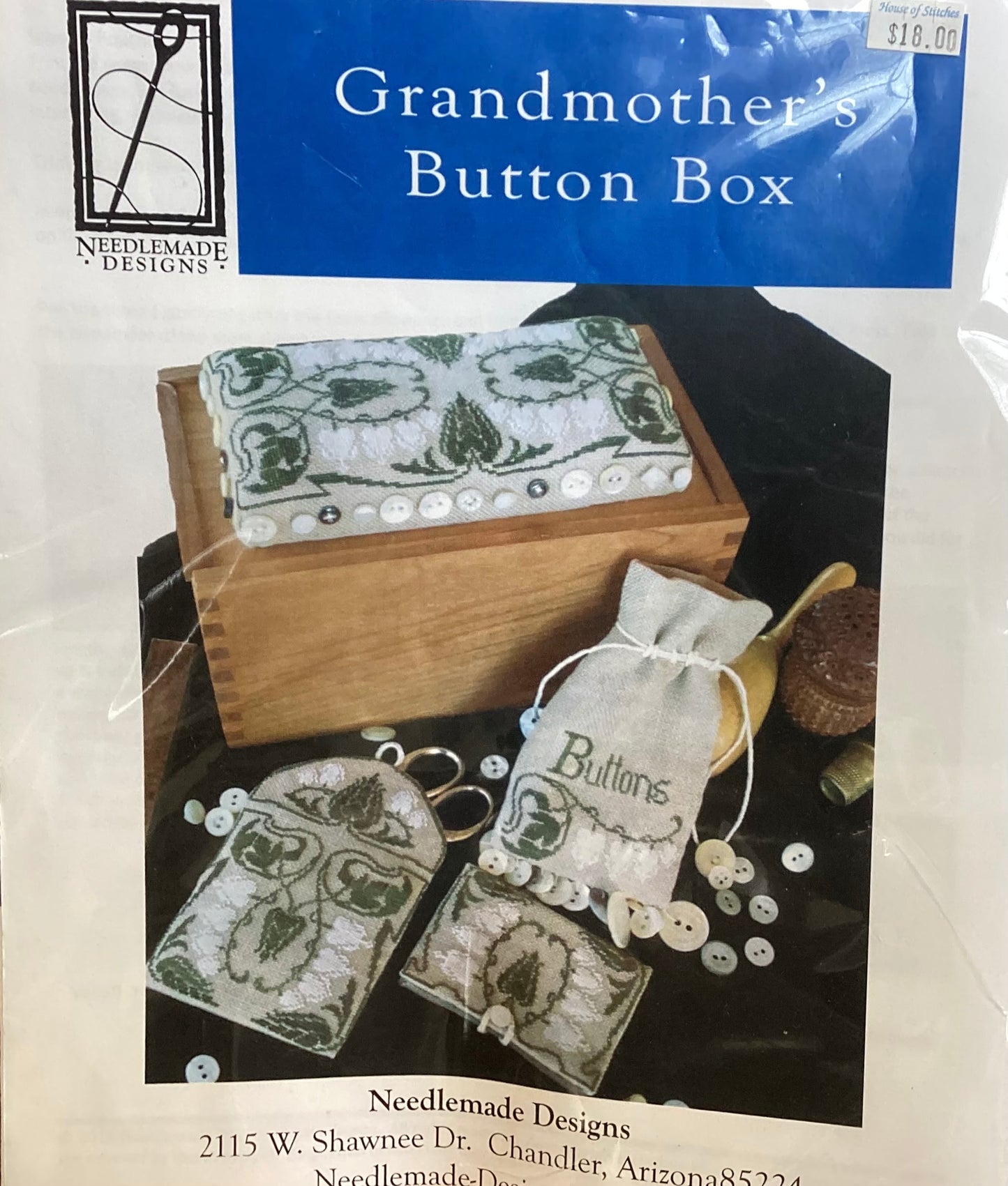 Grandmother’s Button Box by Needlemade Designs
