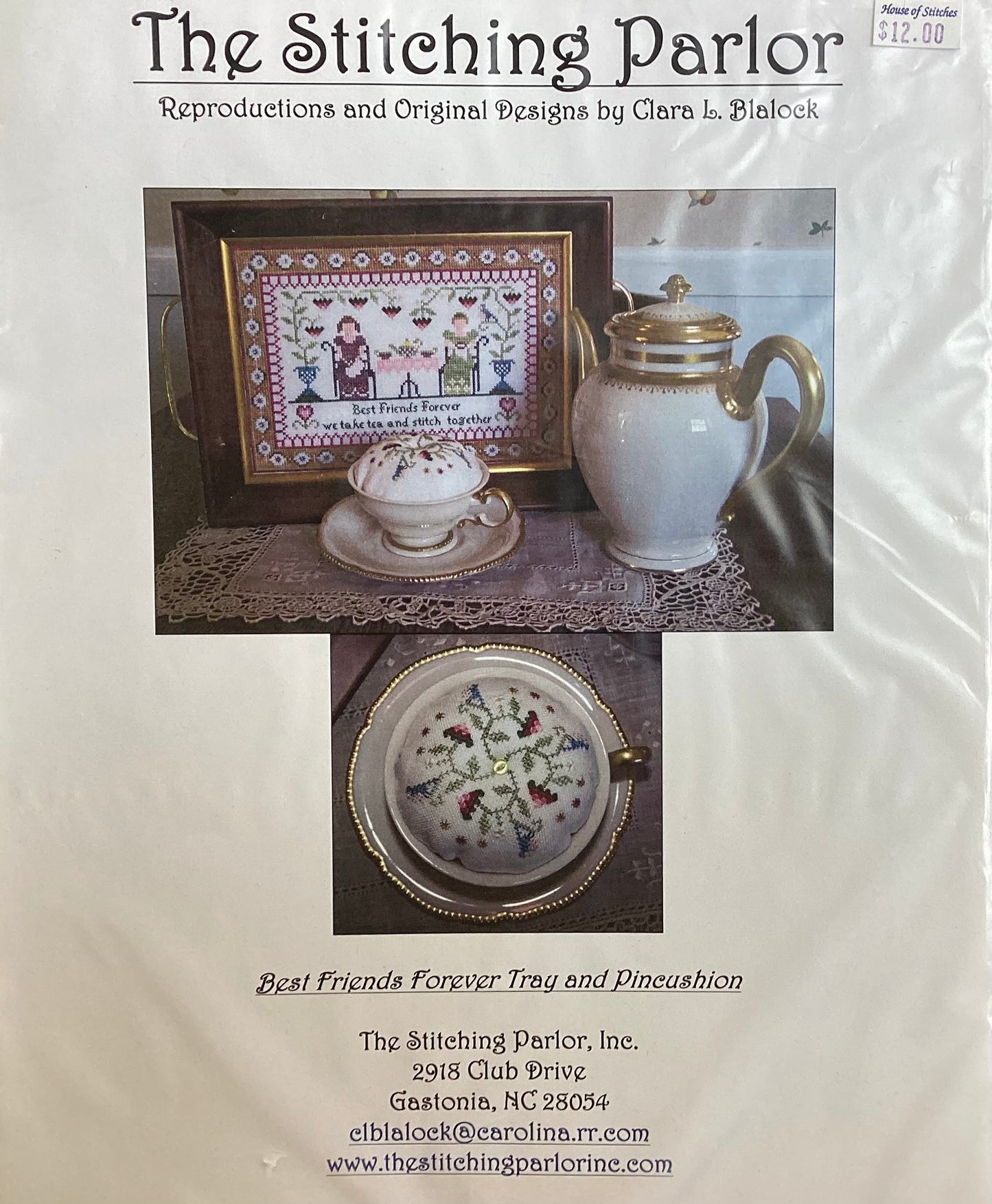 Best Friends Forever Tray and Pincushion by The Stitching Parlor