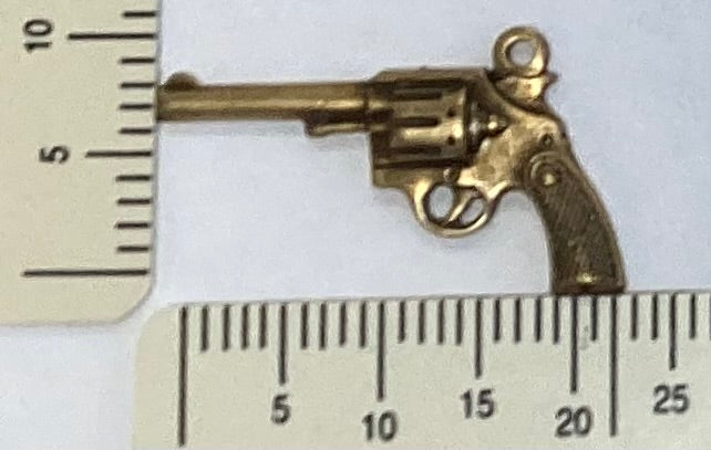 Antique Gold Gun Charm by By Jupiter