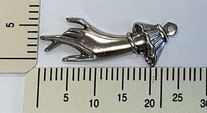 Antique Silver Hand Charm by By Jupiter