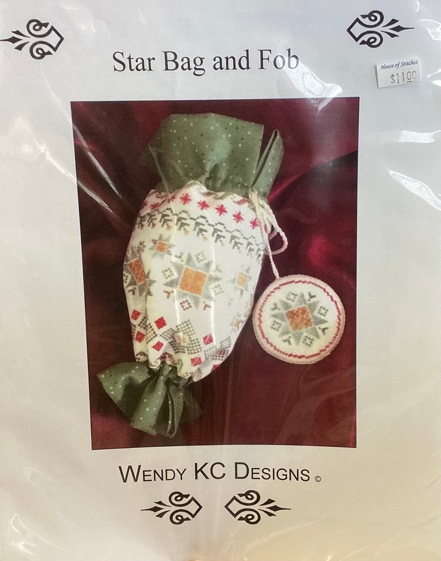 Star Bag and Fob by Wendy KC Desings