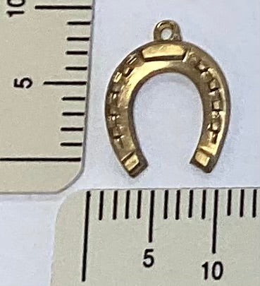 Brass Horseshoe Charm by By Jupiter
