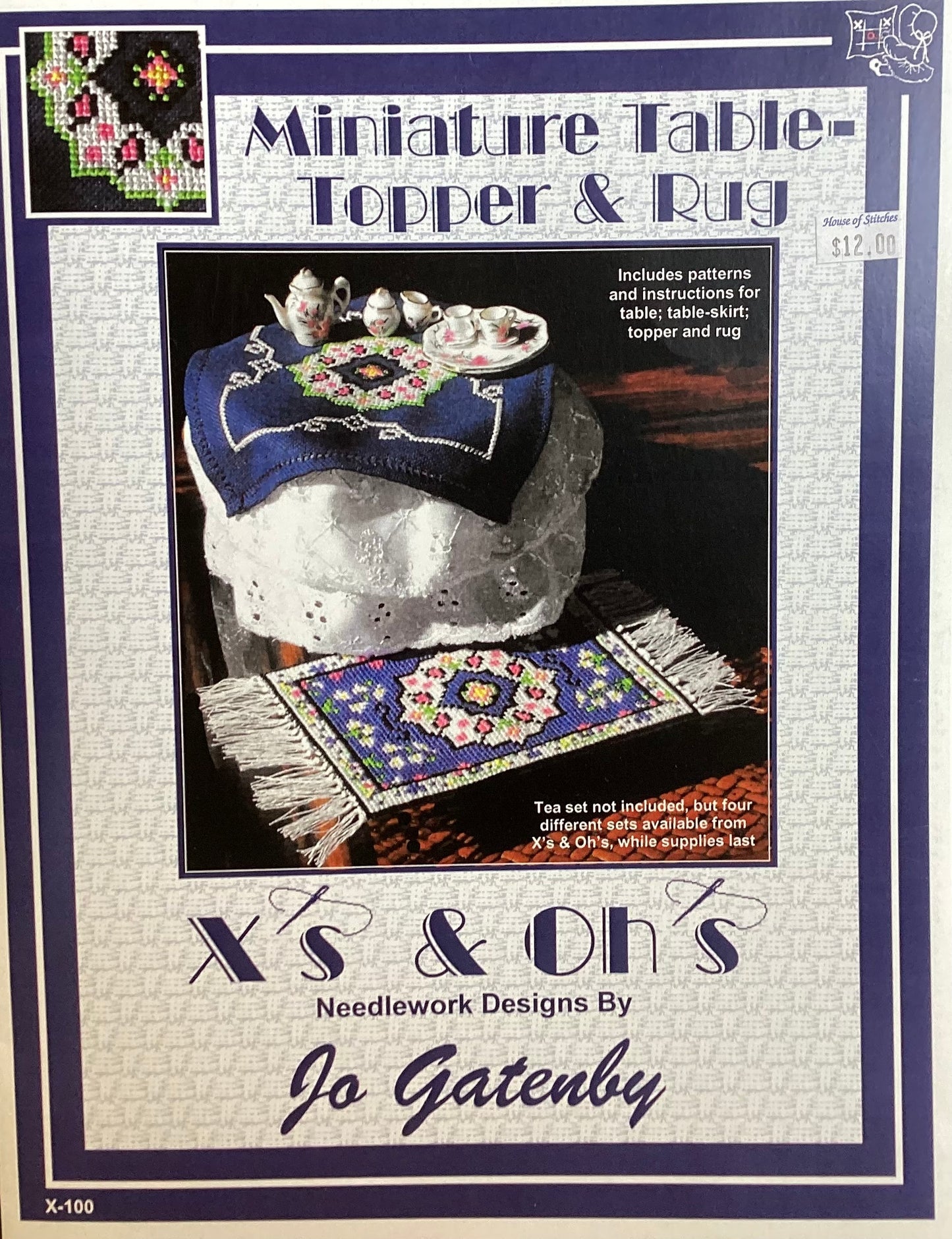 Miniature Table-Topper & Rug by X’s & Oh’s