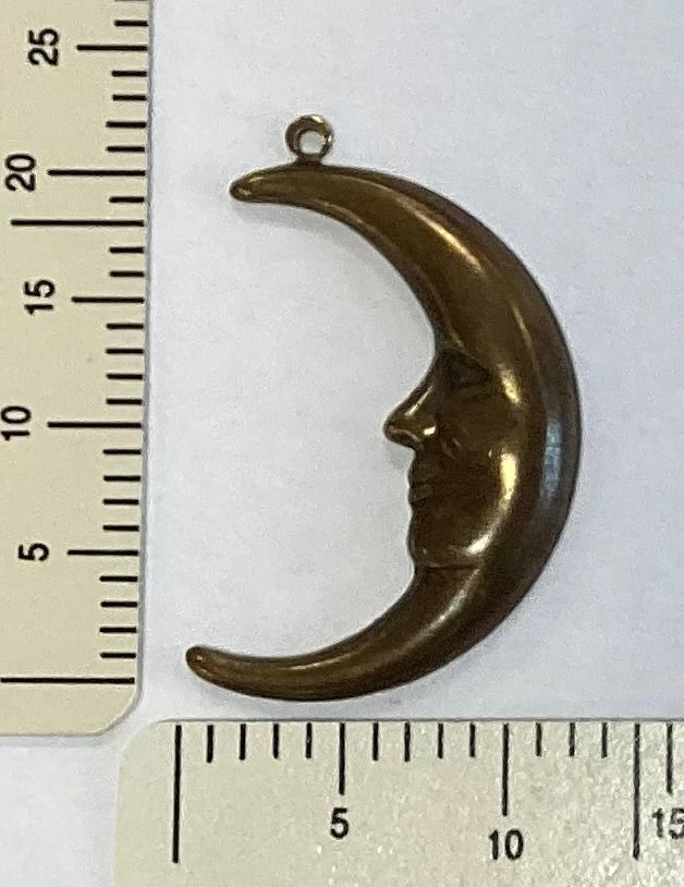 Large Crescent Moon Charm by Homespun Elegance