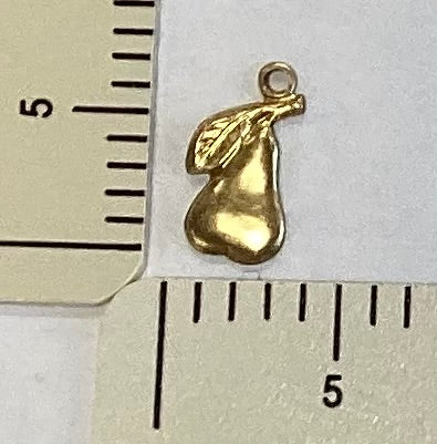 Brass Pear Charm by By Jupiter