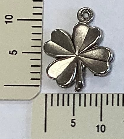Antique Silver Four Leaf Clover Charm by By Jupiter