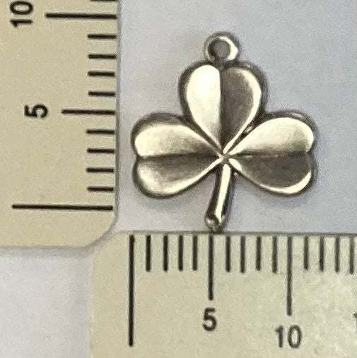Antique Silver Three Leaf Clover Charm by By Jupiter