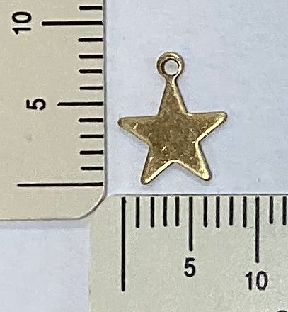 Brass Star Charm by By Juptier