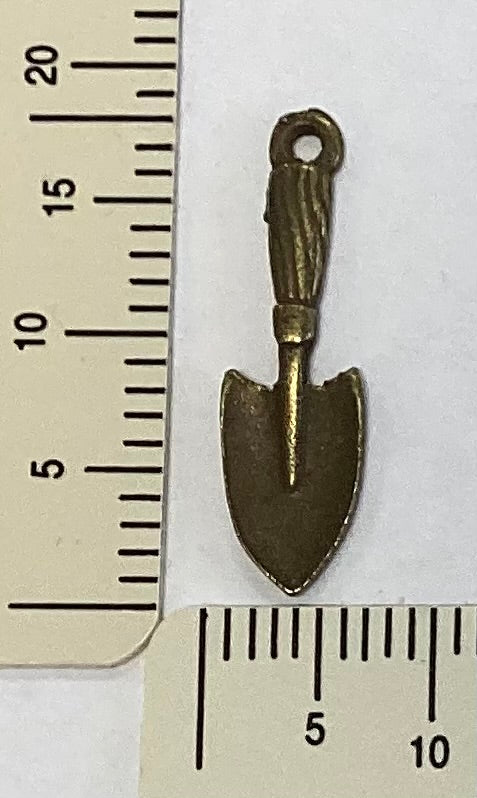 Antique Gold Trowel Charm by By Jupiter