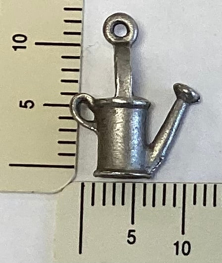 Antique Silver Watering Can Charm by By Jupiter