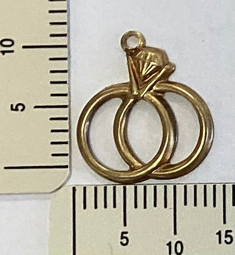 Brass Wedding Ring Charm by By Jupiter