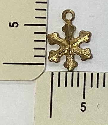 Brass Snowflake Charm by By Jupiter
