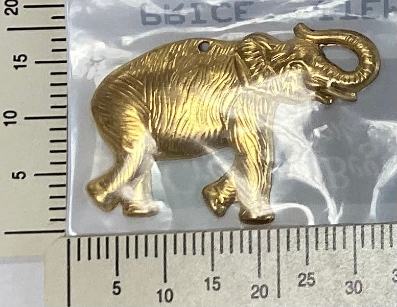Brass Elephant Charm by Creative Beginnings