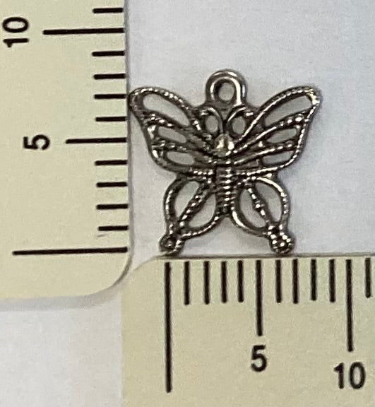 Antique Silver Butterfly Charm by By Jupiter