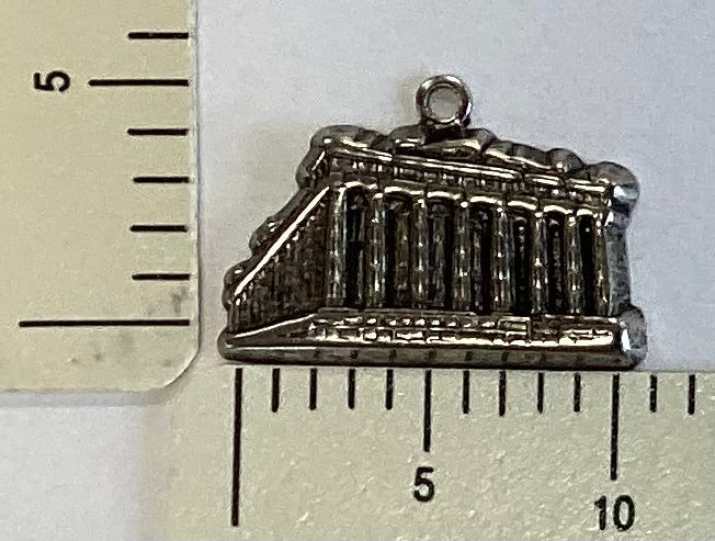Antique Silver Building Charm by By Jupiter