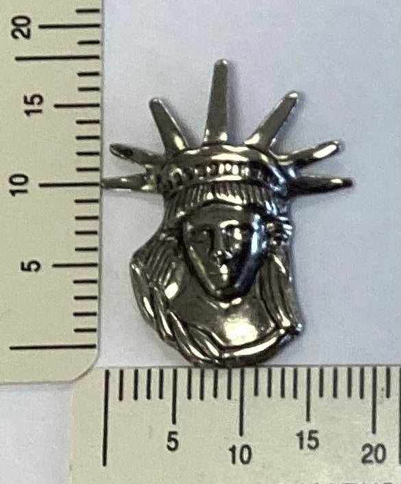 Antique Silver Statue of Liberty Head by By Jupiter