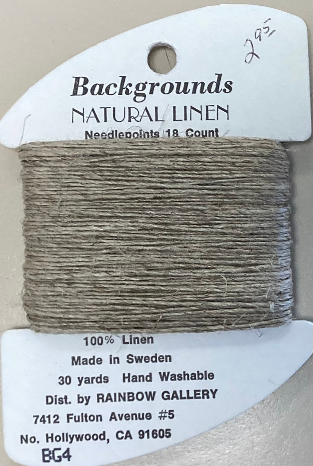 Rainbow Gallery: Background Natural Linen