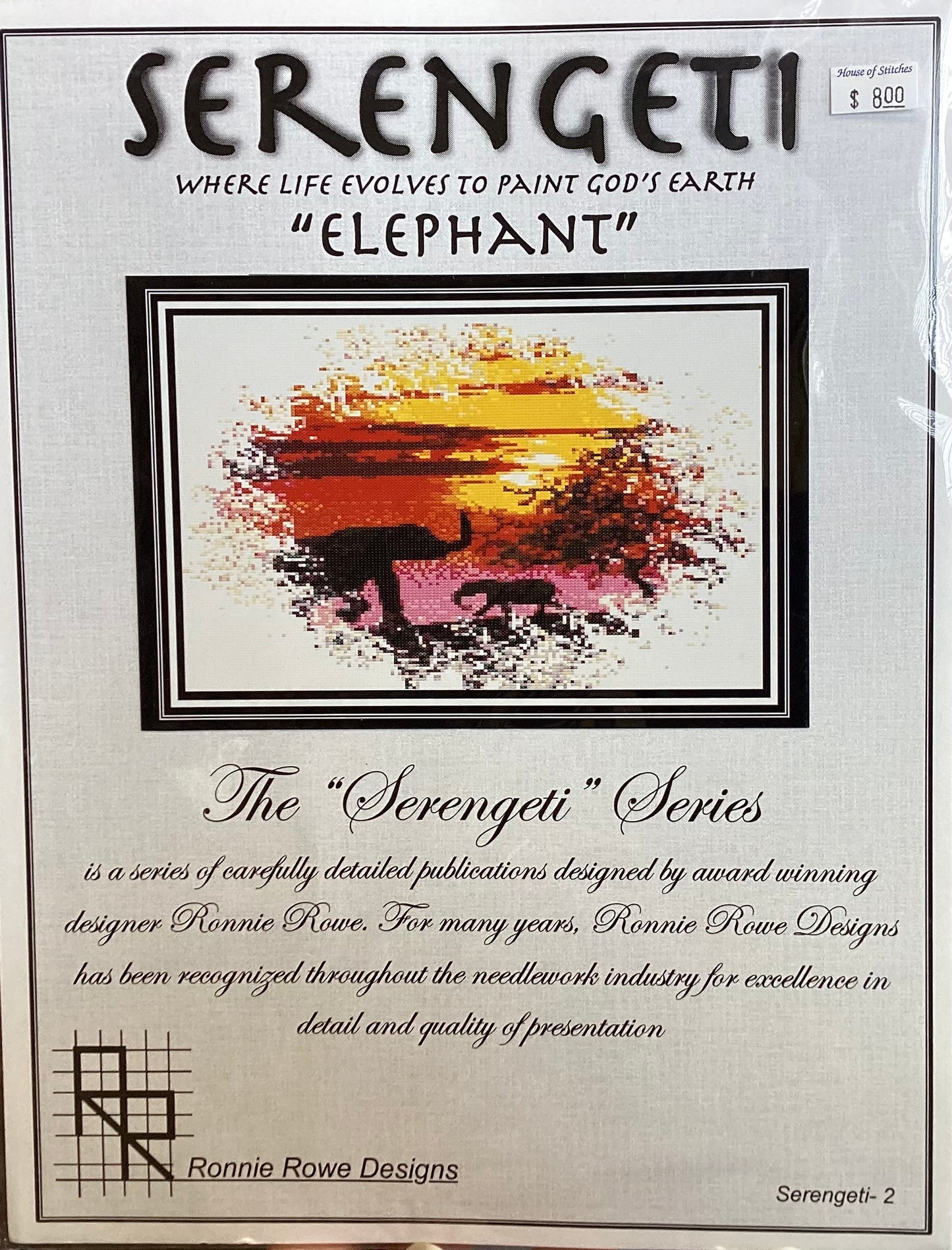 Serengeti: Elephant by Ronnie Rowe Designs