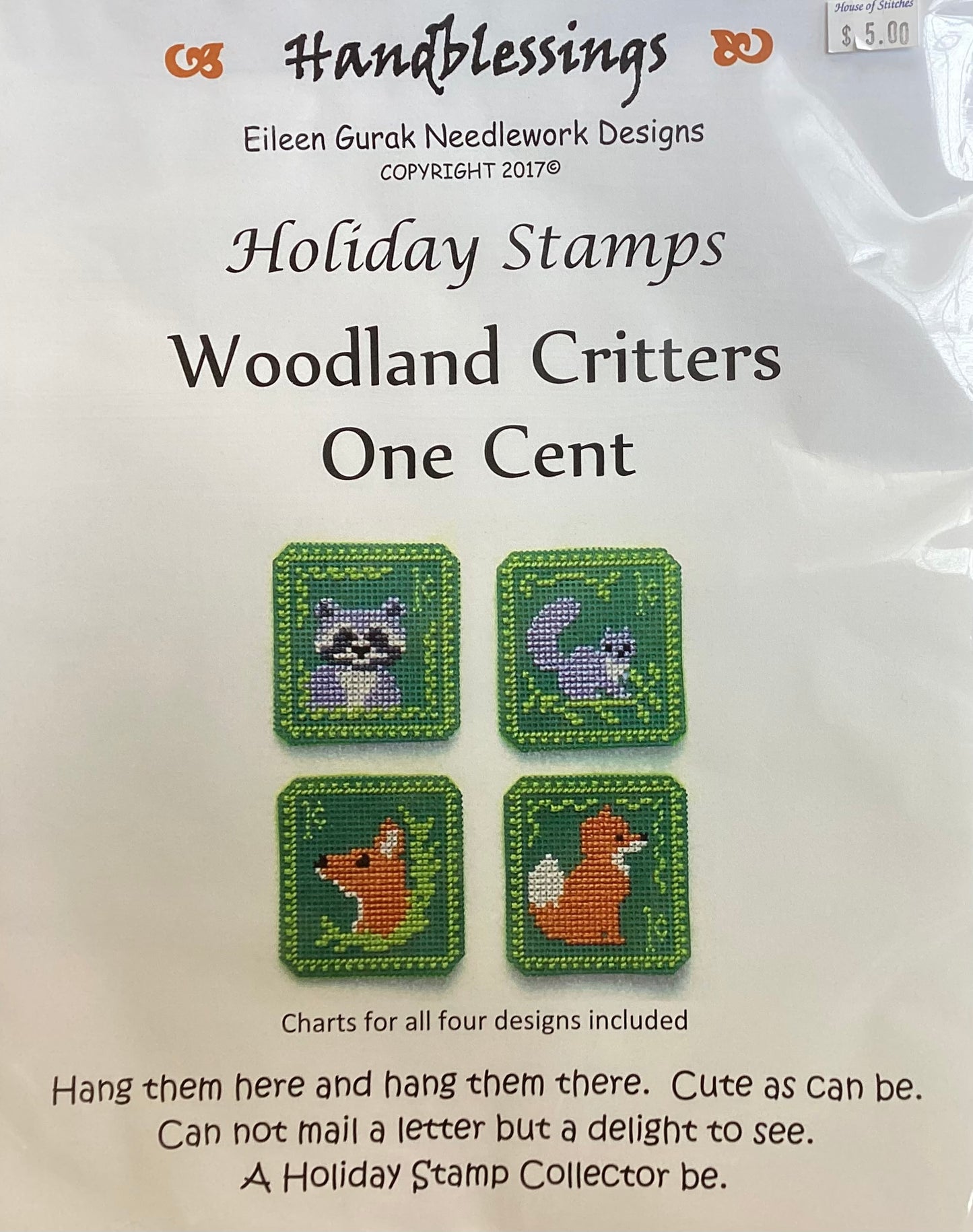 Holiday Stamps: Woodland Critters One Cent by Handblessings
