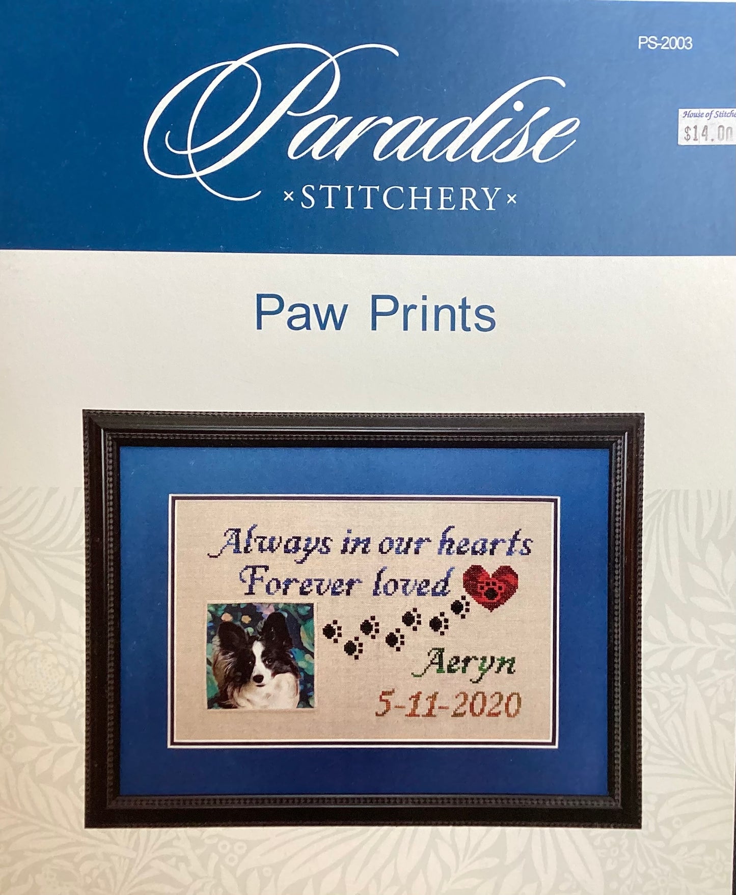 Paw Prints by Paradise Stitchery