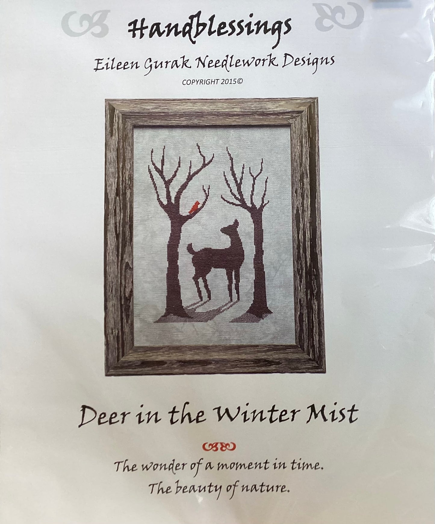 Deer in the Winter Mist by Handblessings