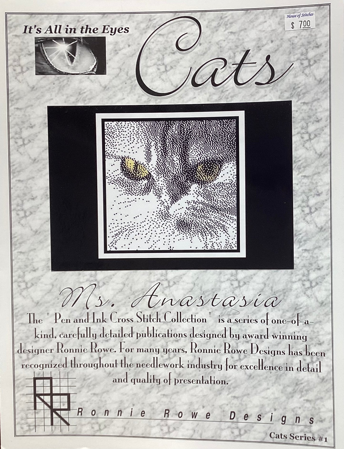 Cat Series: Ms. Anastasia by Ronnie Rowe Designs