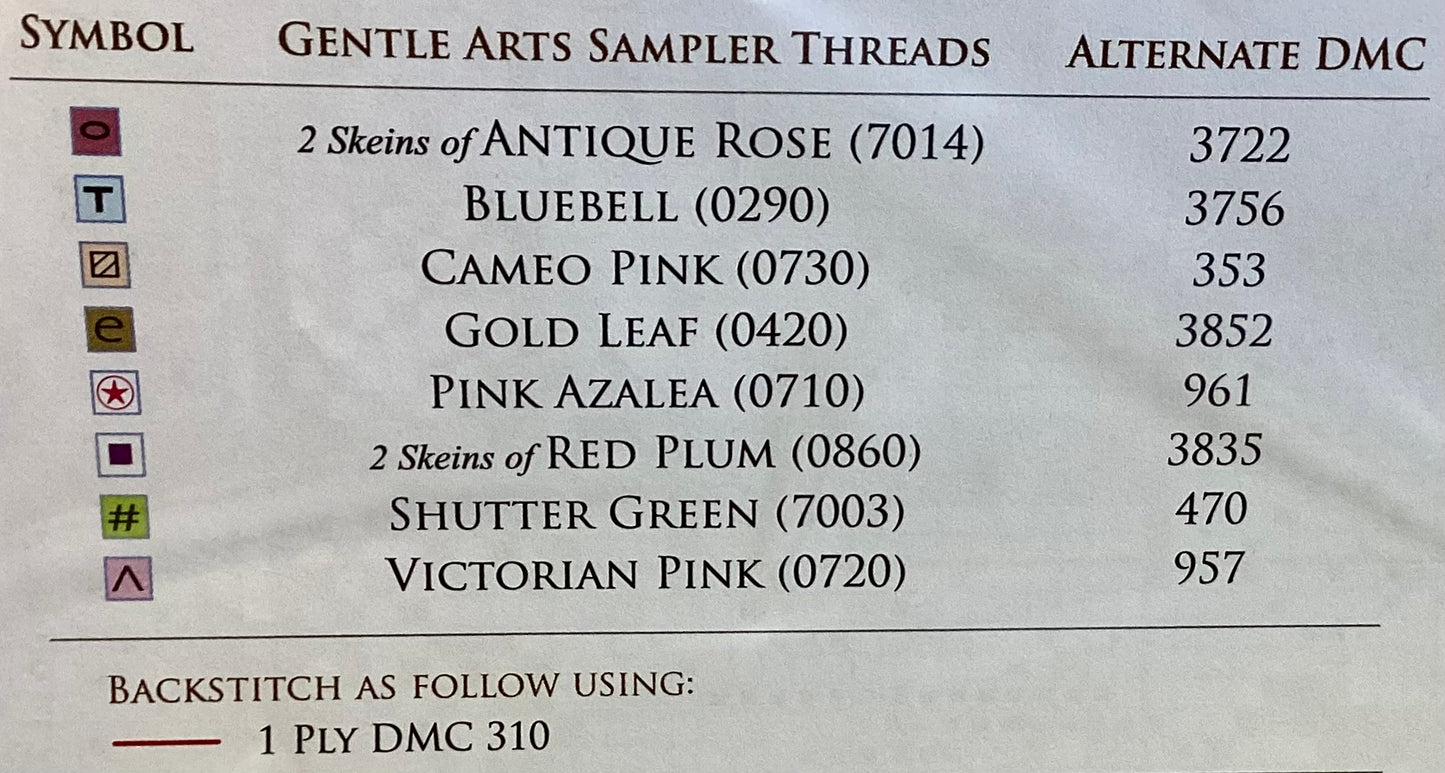 Valentine Sampler by Cottage Garden Samplings