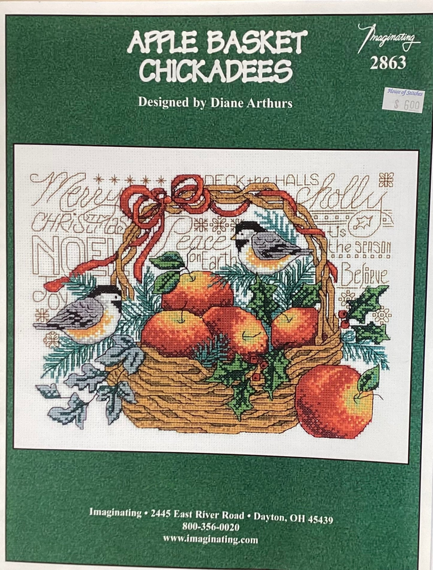 Apple Basket Chickadees by Imaginating