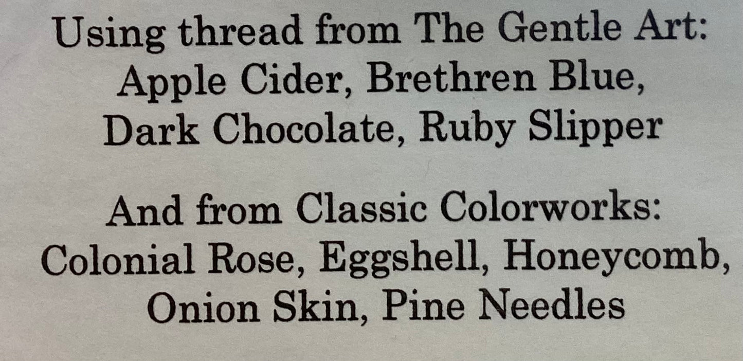 Brown Bird Biscornu by Heartstring Samplery