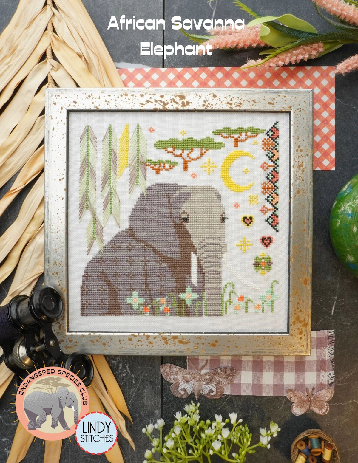 Endangered Species Club #2: African Savanna Elephant by Lindy Stitches