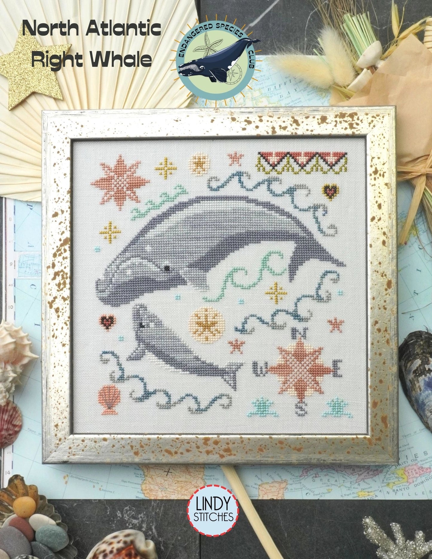 Endangered Species Club #3: North Atlantic Right Whale by Lindy Stitches