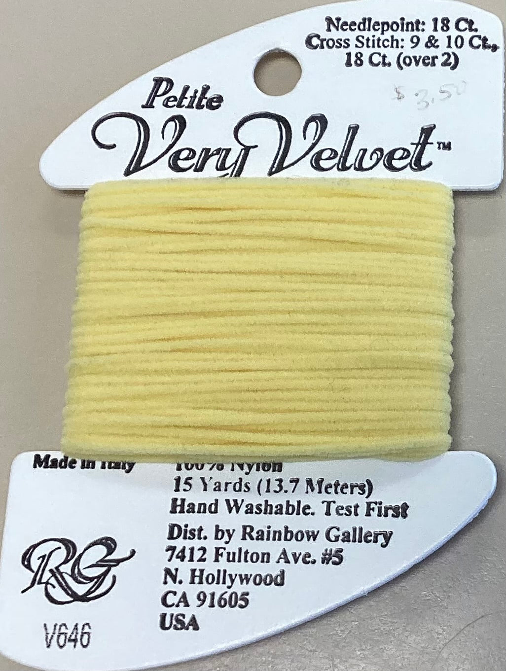 Rainbow Gallery: Petite Very Velvet