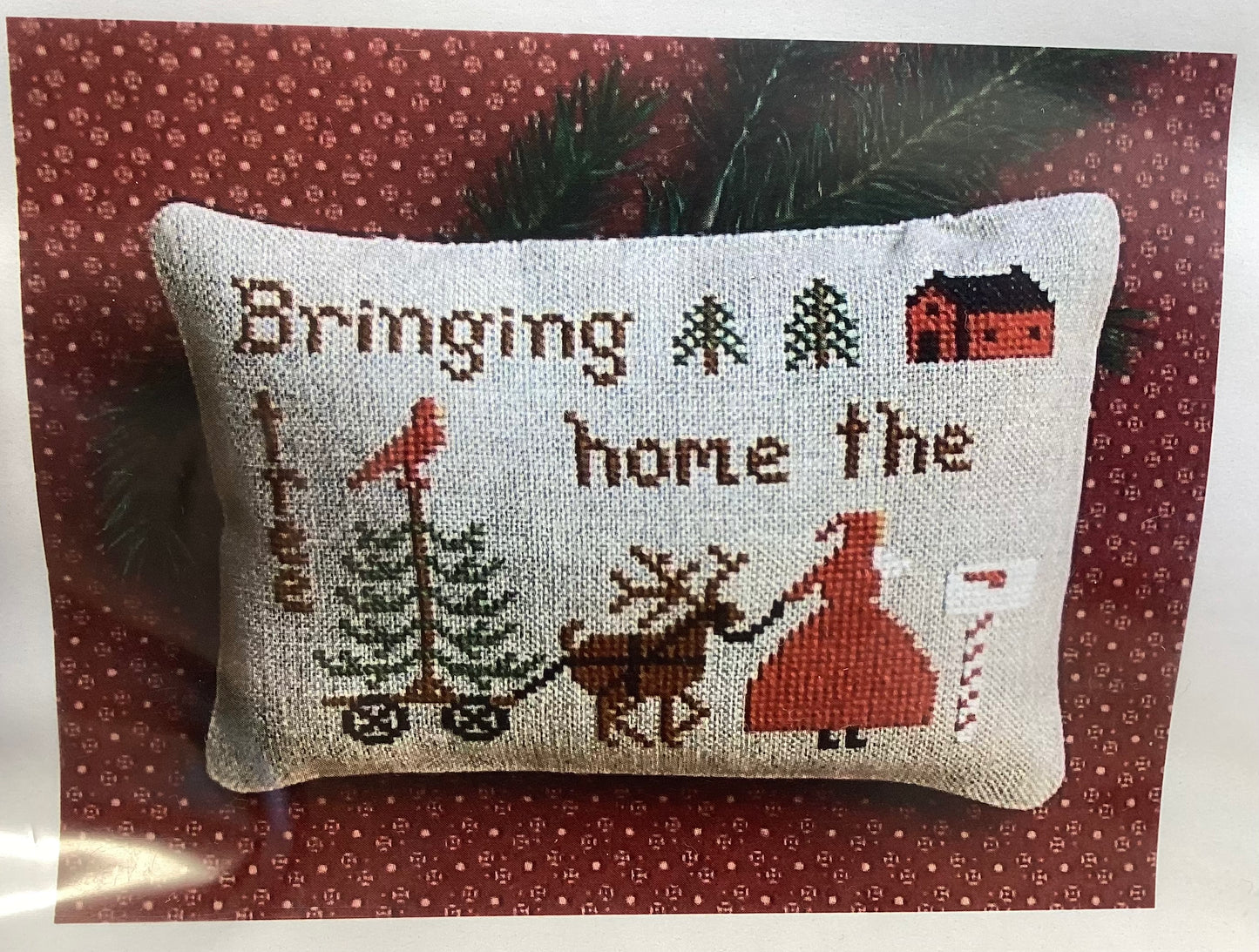 Bringing Home the Tree by Primitive Needleworks
