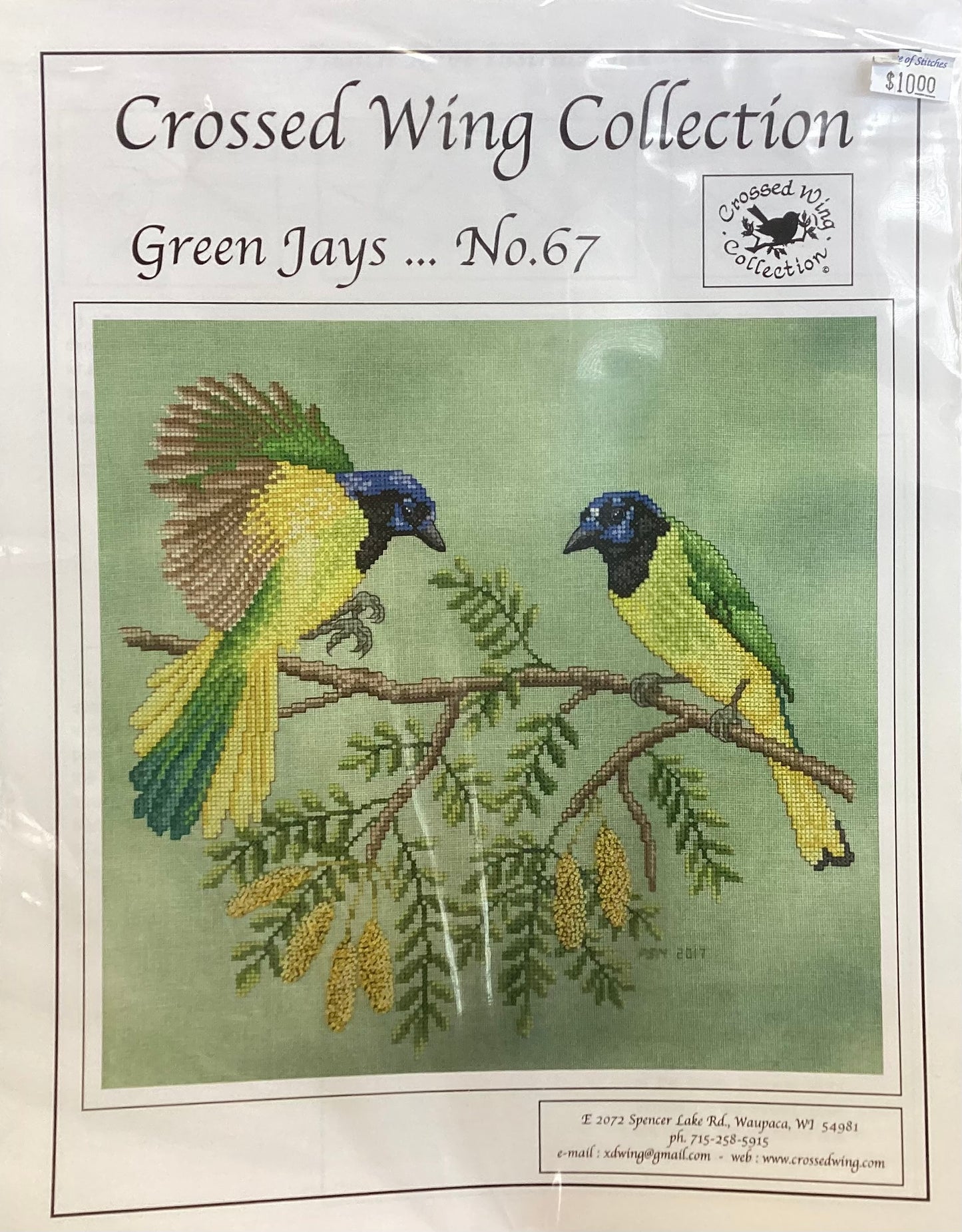 Green Jays by Crossed Wing Studio