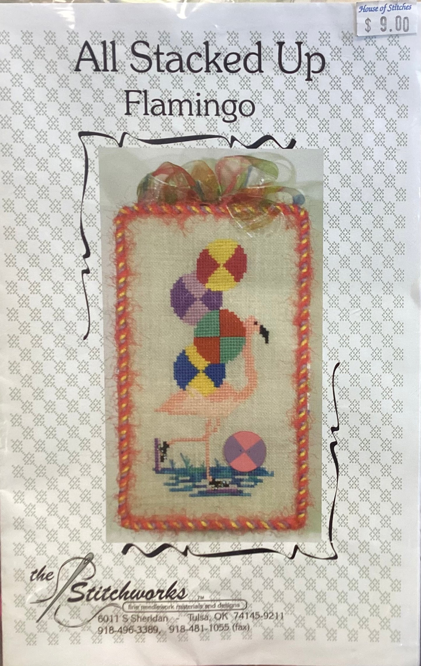 All Stacked Up Flamingo by The Stitchworks