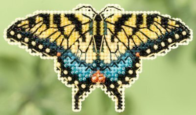 Spring Bouquet Collection: Yellow Swallowtail Kit by Mill Hill