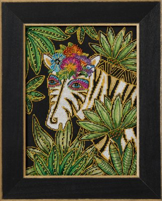 Laurel Burch Zebra Kit by Mill Hill