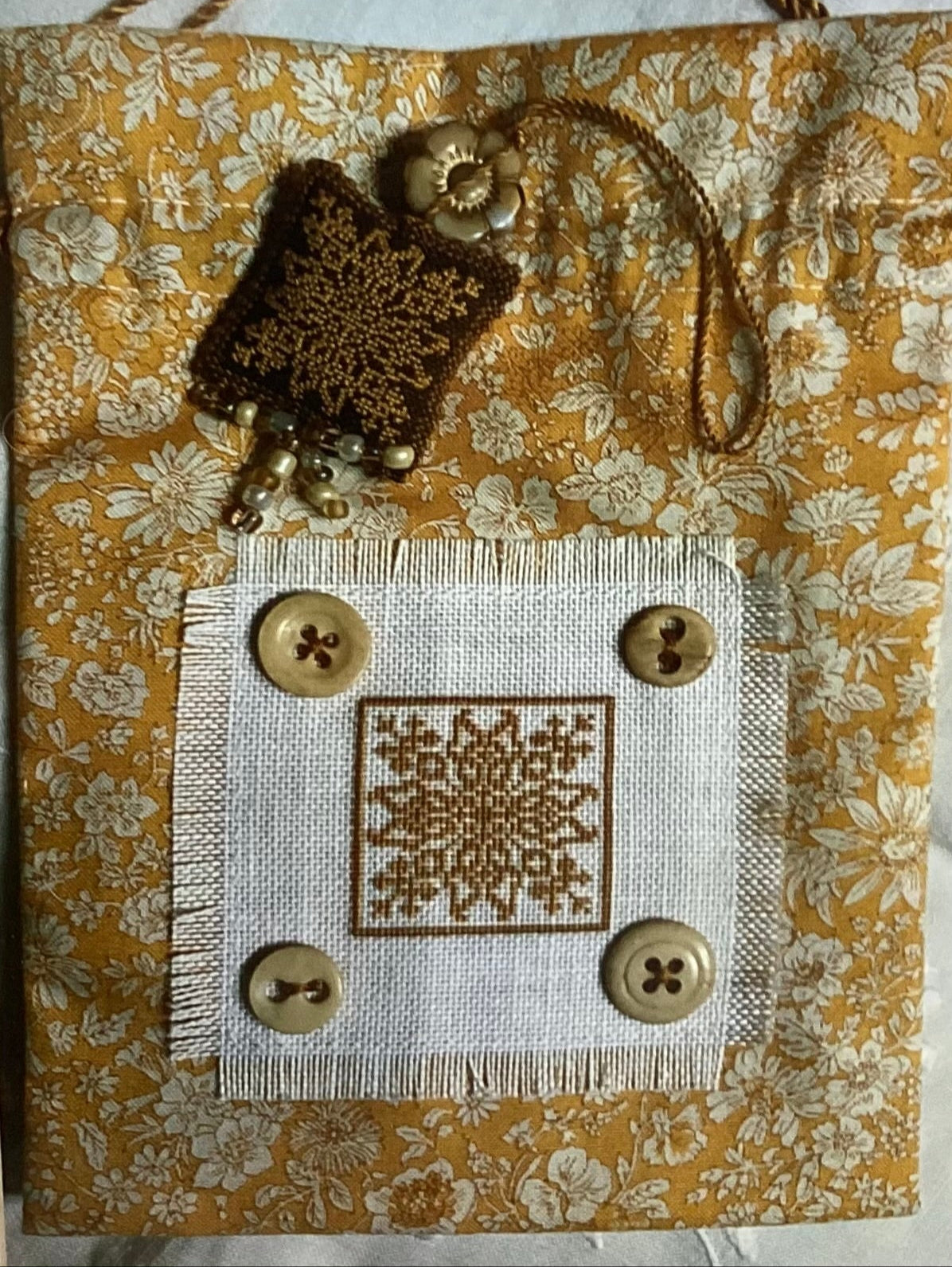 Gold Liberty of London Puch/Fob by The Heart’s Content, Inc.