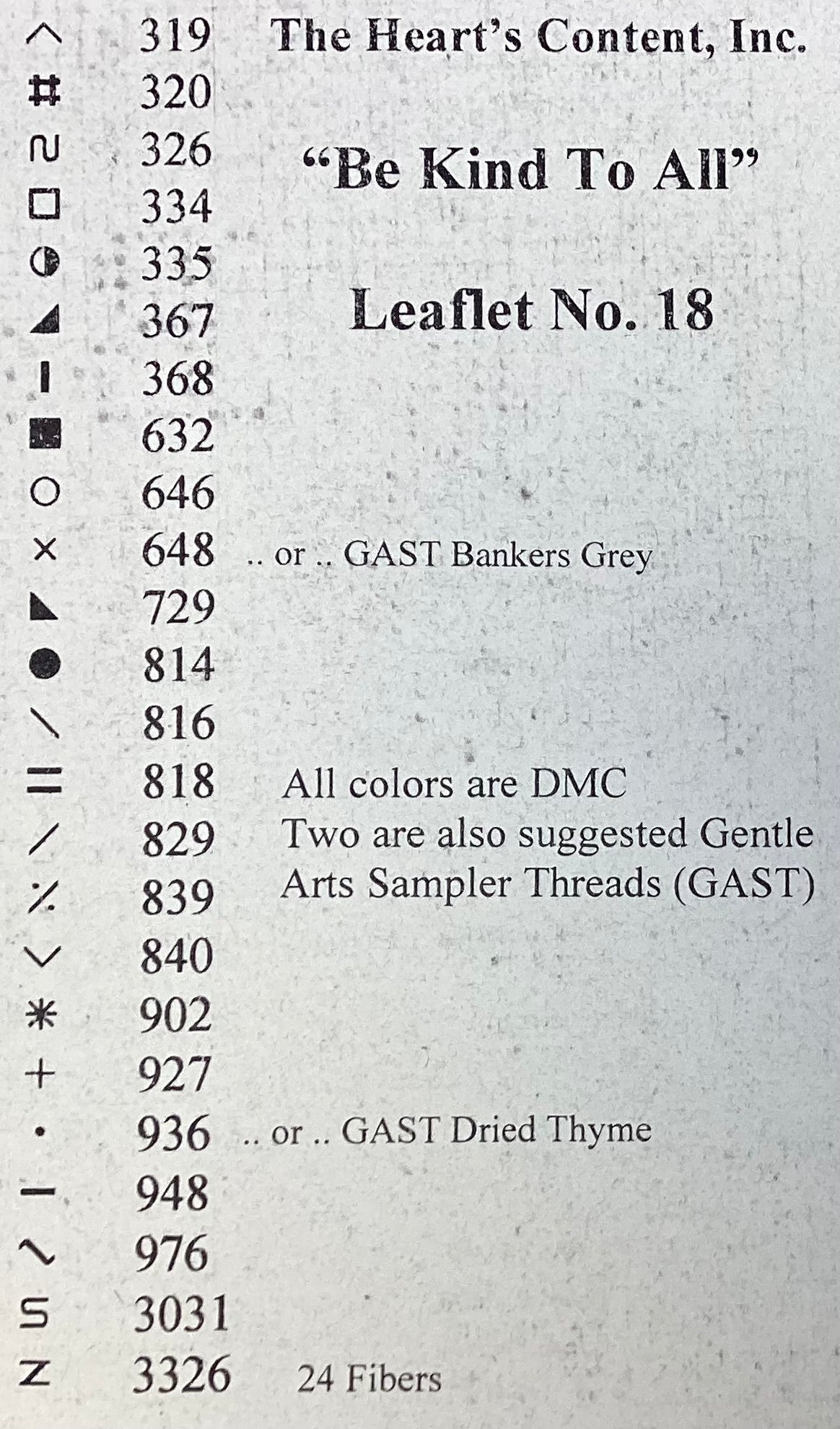 Be Kind To All by The Heart’s Content, Inc.