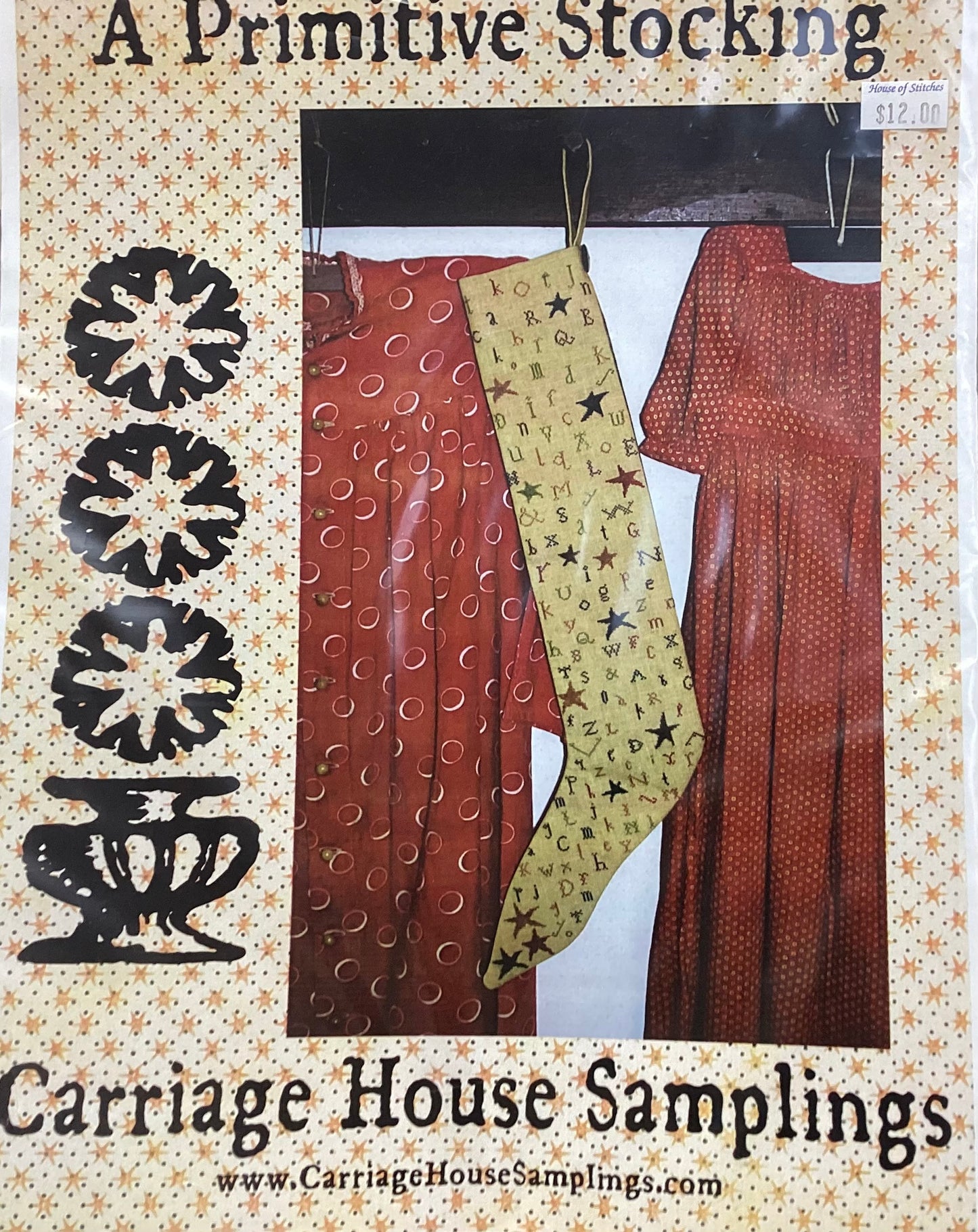 A Primitive Stocking by Carriage House Samplings