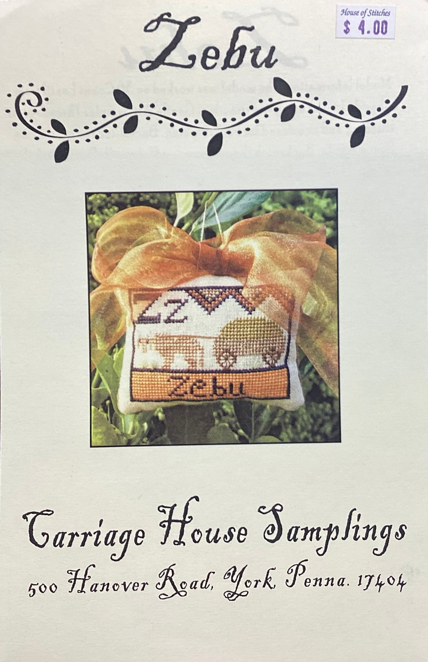 Zebu by Carriage House Samplings