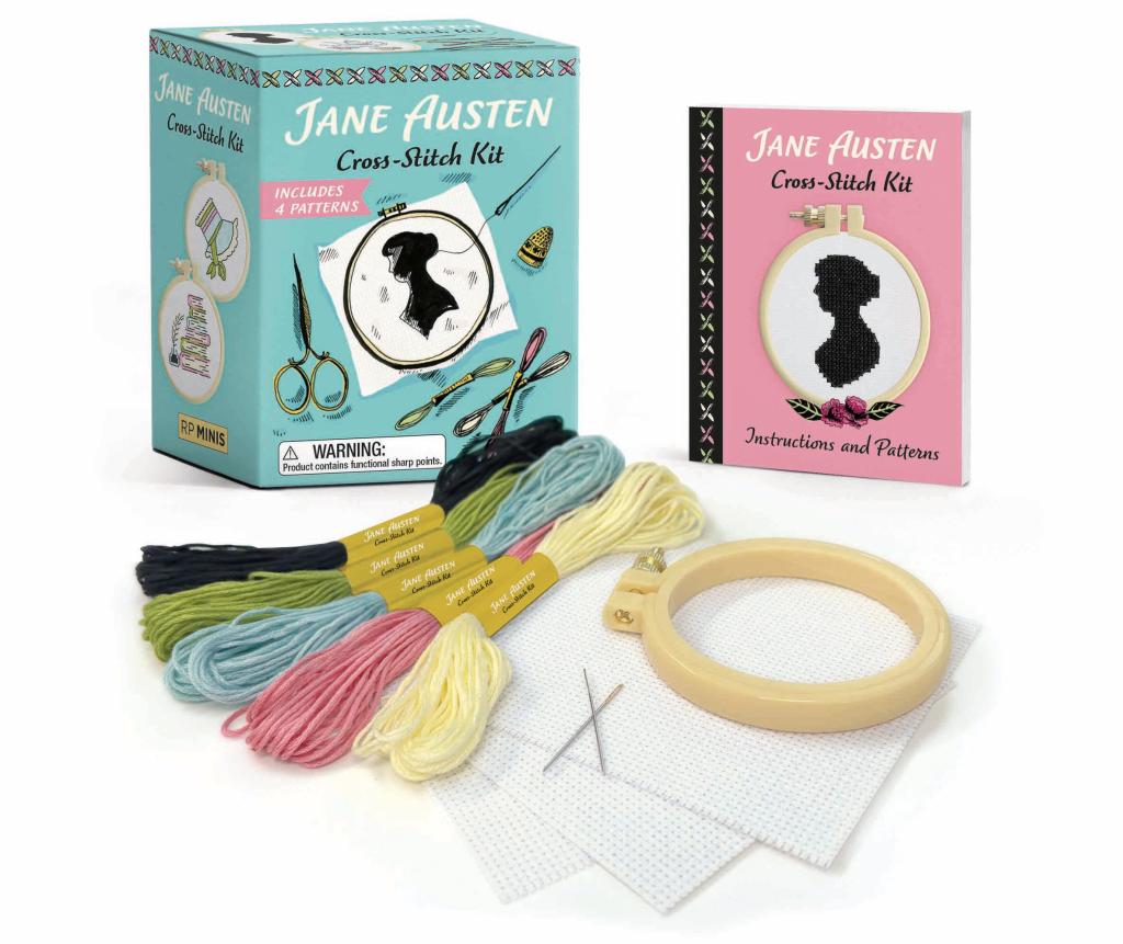 Jane Austen Cross Stitch Kit by Hachette Book Group