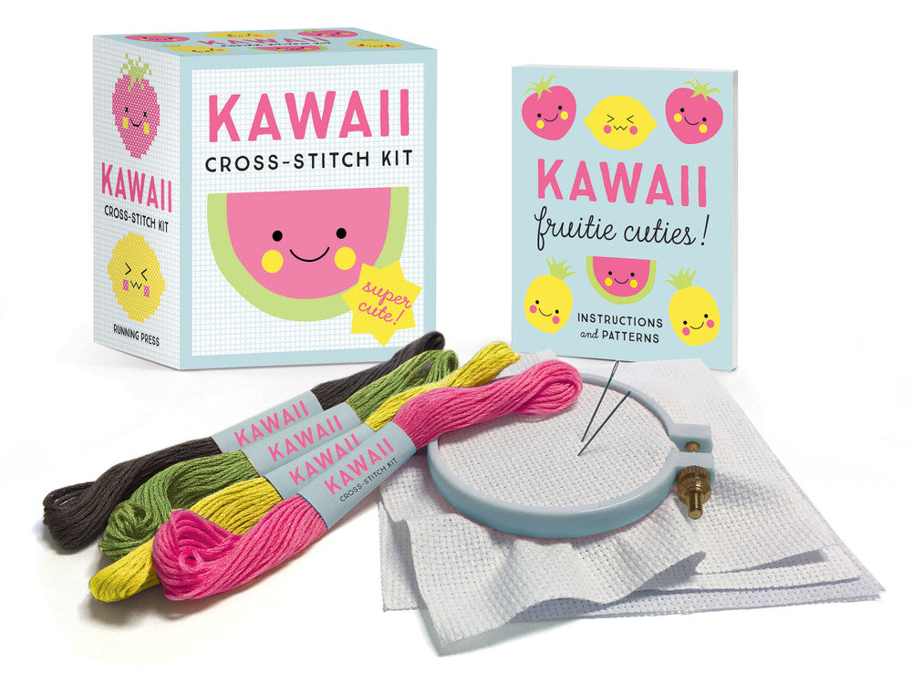 Kawaii Cross Stitch Kit by Hachette Book Group