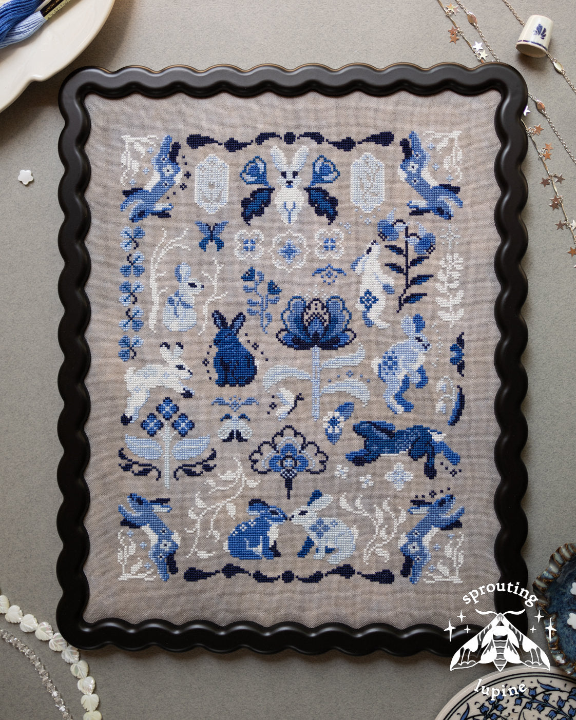 PREORDER! Delft Bunnies by Sprouting Lupine